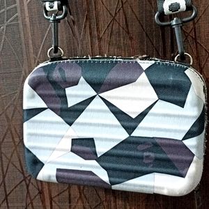 Abstract print sling bag